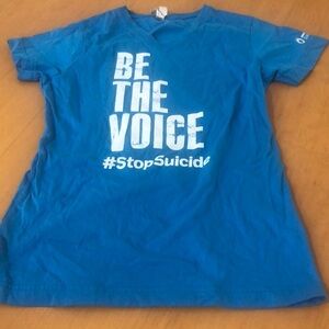 Be The Voice #stopsuicide Tee Ladies Size Medium